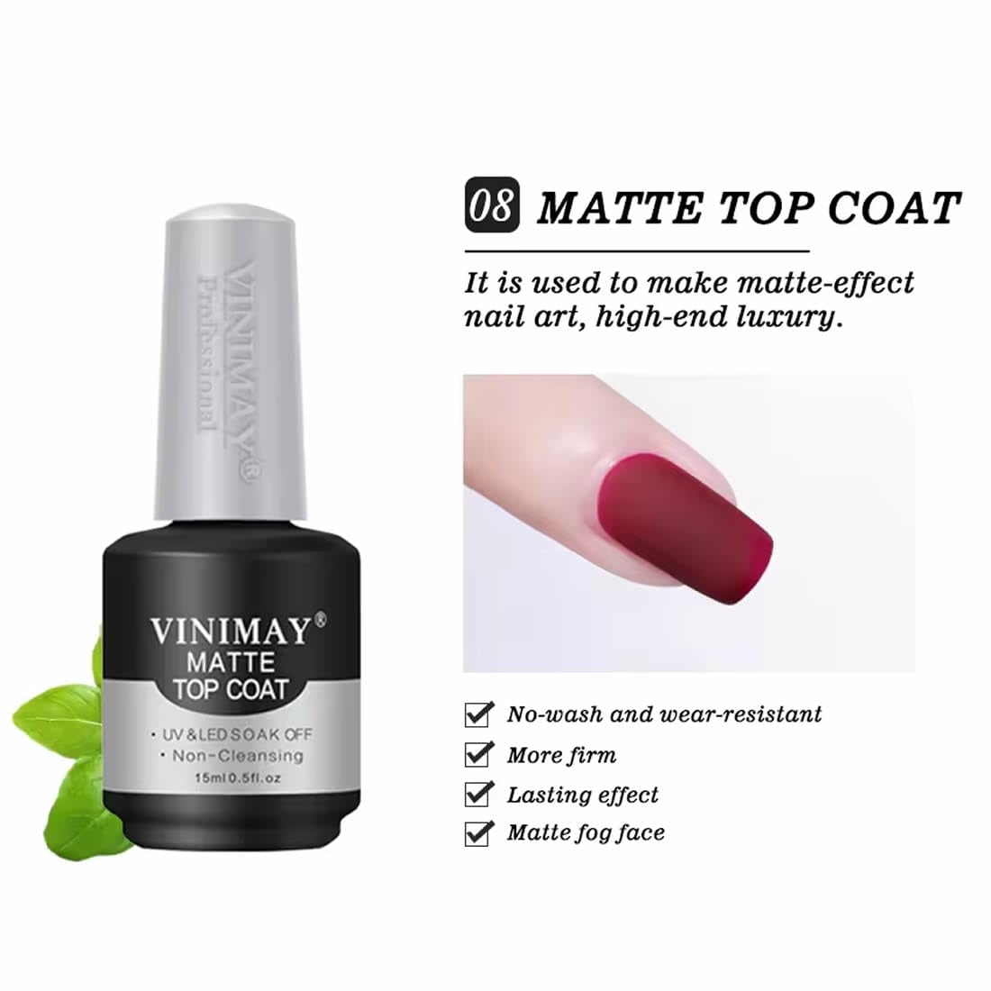 Vinimay Matte Top Coat - 15ml Product vendor