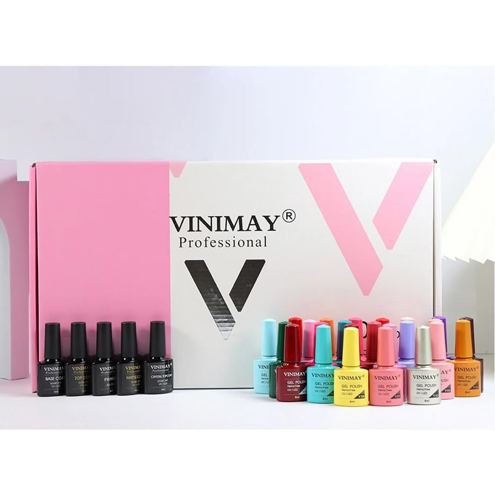 Vinimay Professional UV Gel Nail Polish 60 Pcs Kit With Shade Card & 6 Function Gels