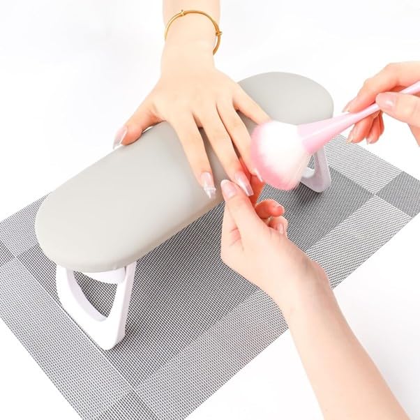 Nail Soft Hand Cushion Pillow With Stand & Mat - Assorted Color