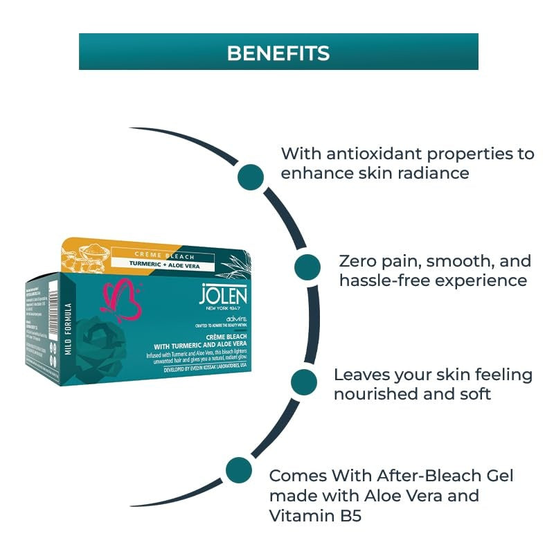 Jolen-Turmeric & Aloe Vera Creme Bleach