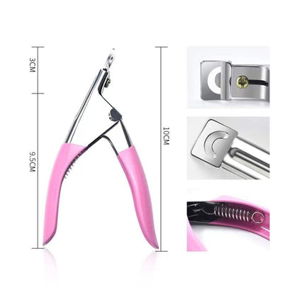 Half Metal Fake Nail Tip Cutter