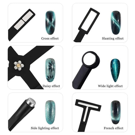 6-in-1 Cat Eye Magnet, Multiple Effects