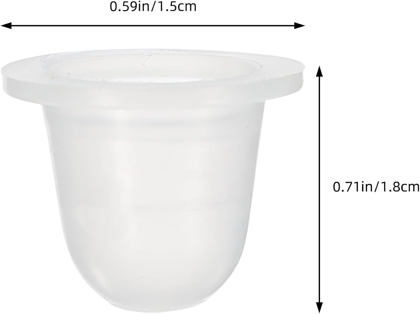 Microblading & PMU Pigment Holding Silicon Cups Large Size - Pack of 100pcs