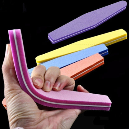 Savni Soft Nail Buffers - 100/180 Grit, Set of 6 (Assorted Shape)