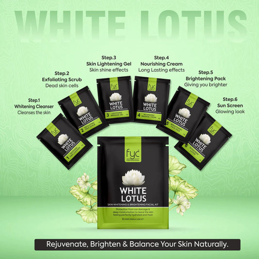 FYC Professional White Lotus Skin Whitening & Brightening Facial Kit