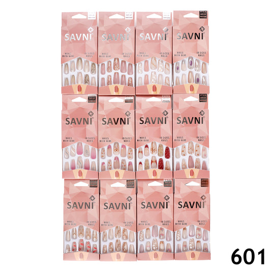 Press On Nails Premium Stone & Printed Series - 12 Boxes