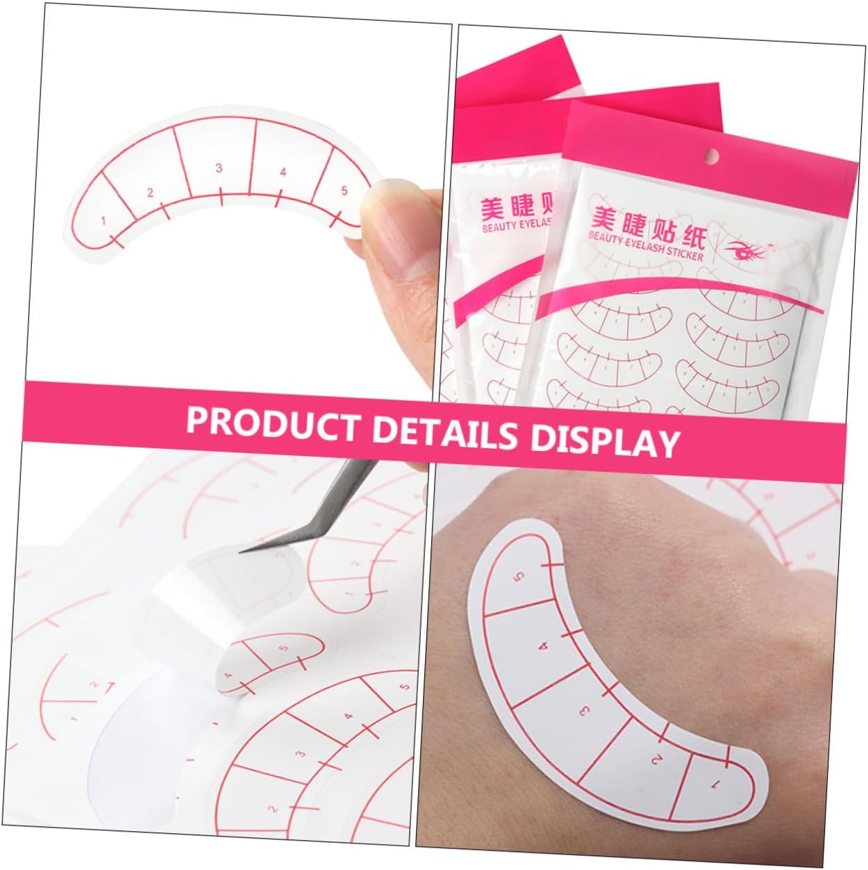 Eyelashes Training Eyepatches/Sticker Set Of 10 Sheets