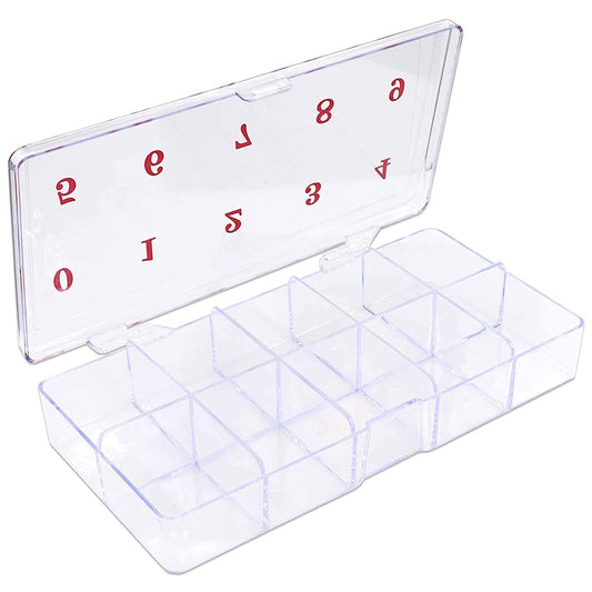 Empty Nail Tip Storage Box - Sizes 0 to 9