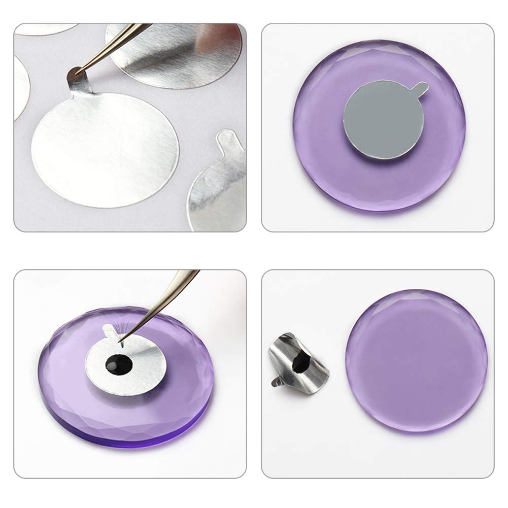 Disposable Eyelash Glue Holder Pallet Sticker Foil Sheet - 30 Stickers