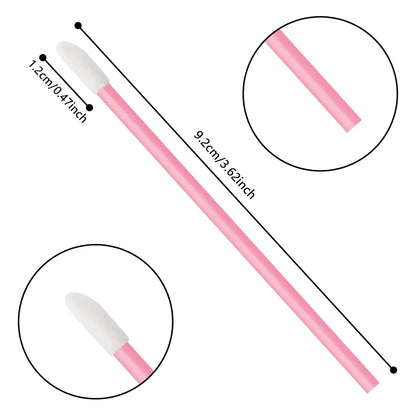 Eyelash Cleaner, Eyeshadow & Lipstick Applicator 50 Pieces - Assorted Color