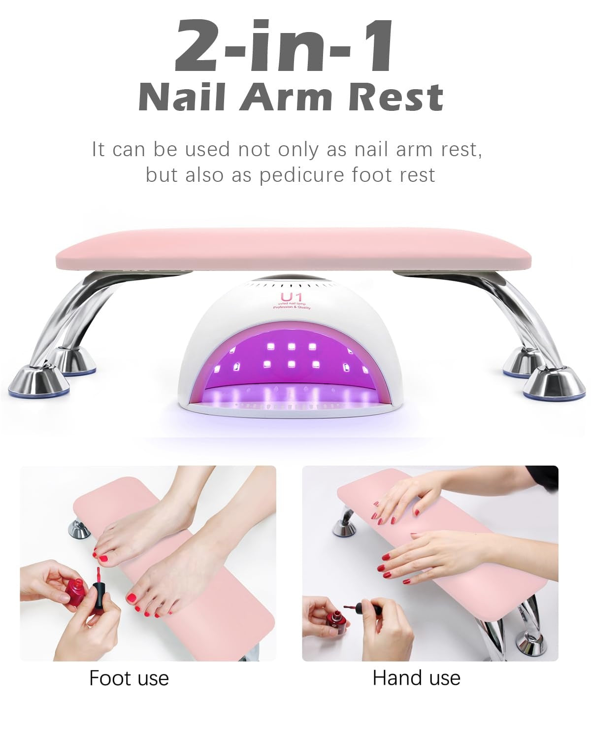 Hand Rest Cushion Leather Heavy- Pink, Black, White, Assorted Color