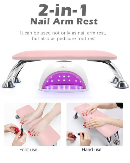 Hand Rest Cushion Leather Heavy- Pink, Black, White, Assorted Color