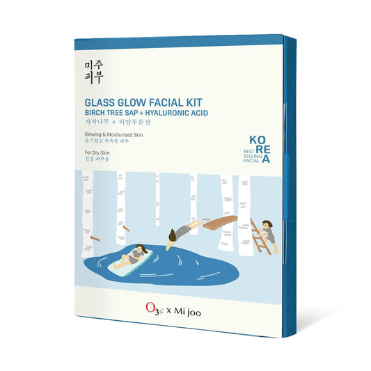 O3+ Glass Glow Birch Tree Sap+Hyaluronic Acid Facial Kit