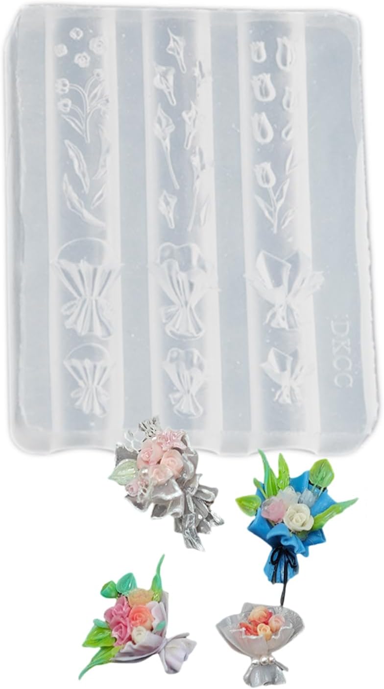 Silicon Mold for Readymade 3D Art - Mix Design, 1 Piece