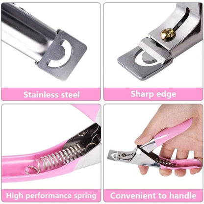 Half Metal Fake Nail Tip Cutter