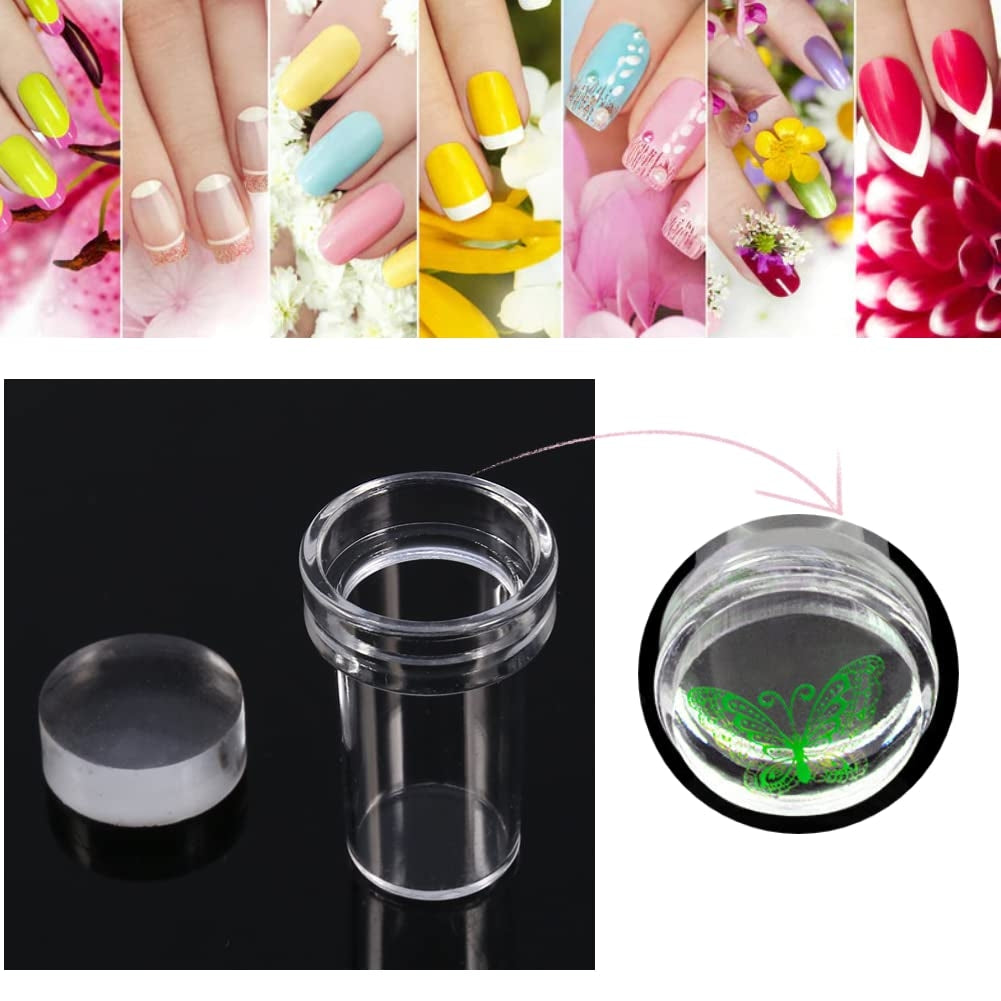 Small Silicon Stamper with Scraper for Stamping Art & French Nails