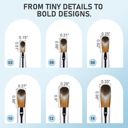Acrylic Brush Kolinsky Original NO 8 - 1 PIECE