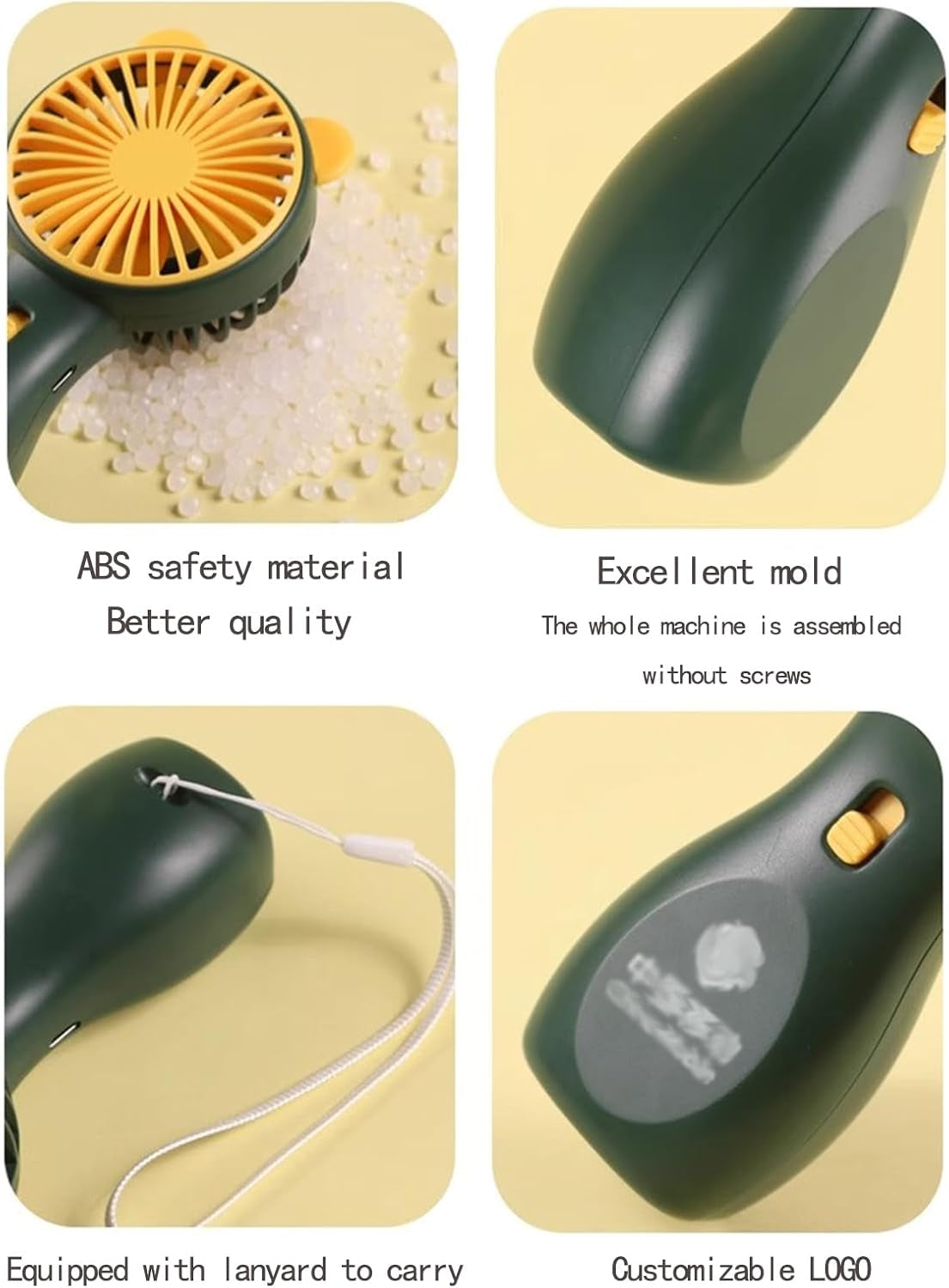 Eyelash Extension Mini Fan with Cute Cat Ears - Assorted Color