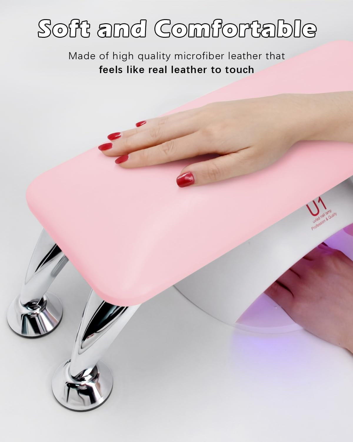 Hand Rest Cushion Leather Heavy- Pink, Black, White, Assorted Color