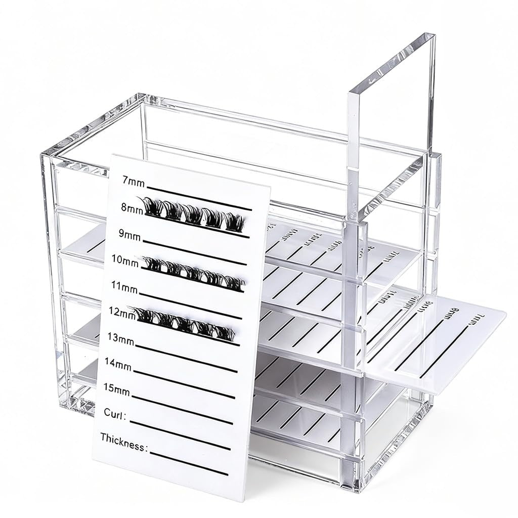 Eyelash Holder Case, 5 Layers Acrylic Eyelash