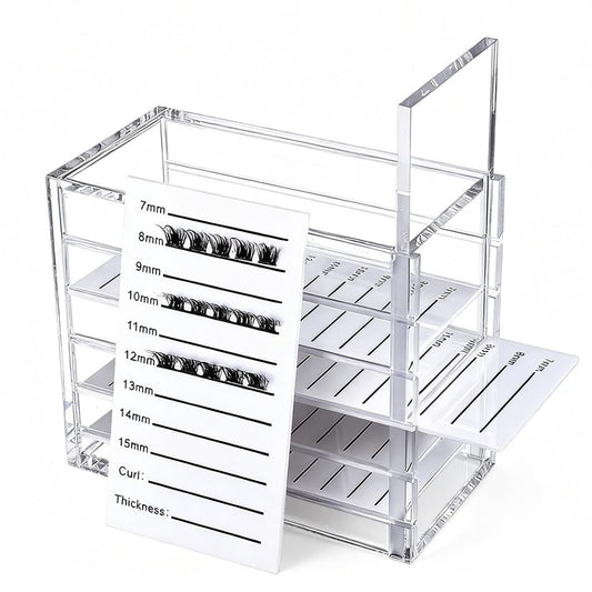 Eyelash Holder Case, 5 Layers Acrylic Eyelash