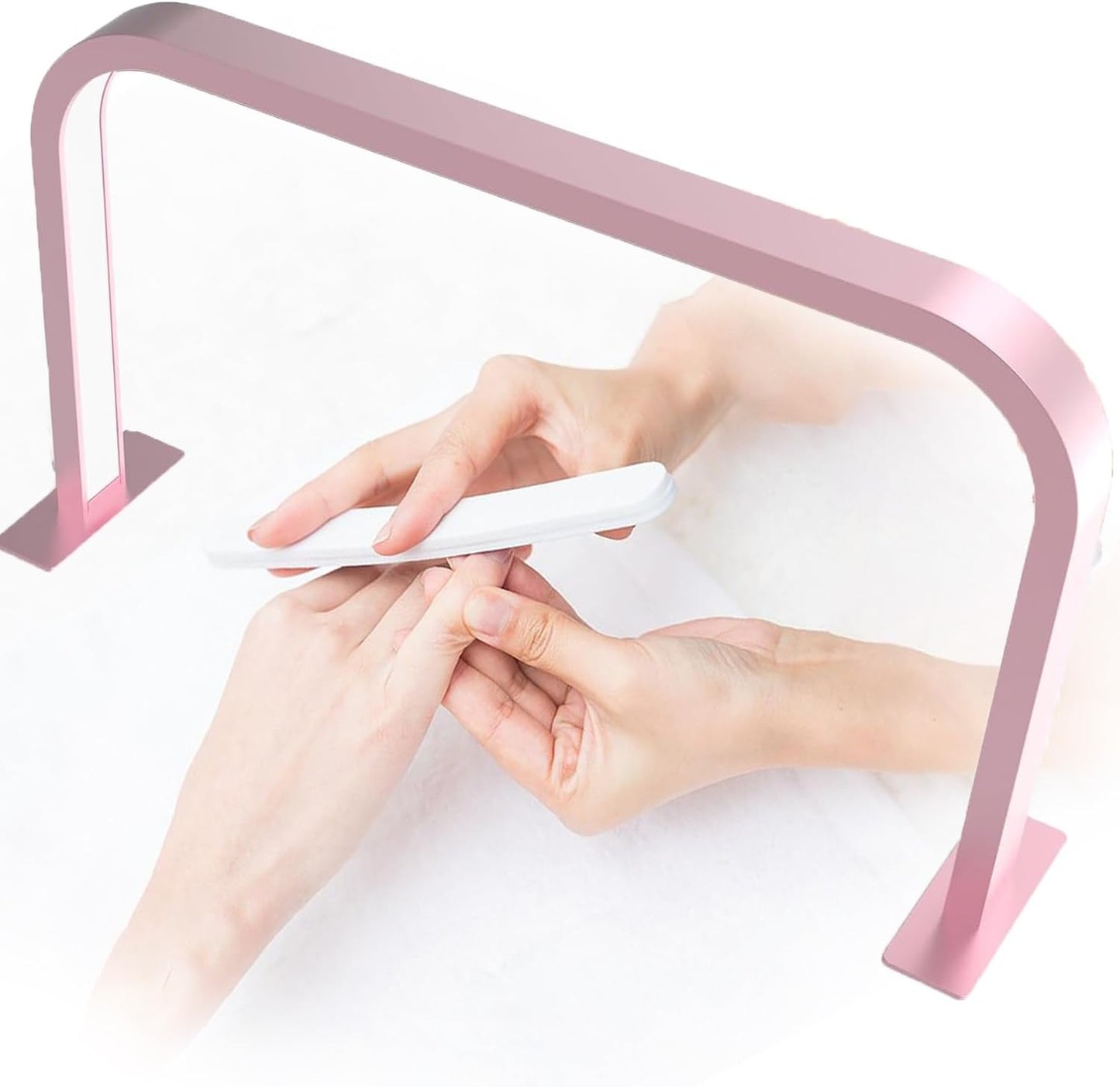 Nail Art Square Decoration Light- Pink Color