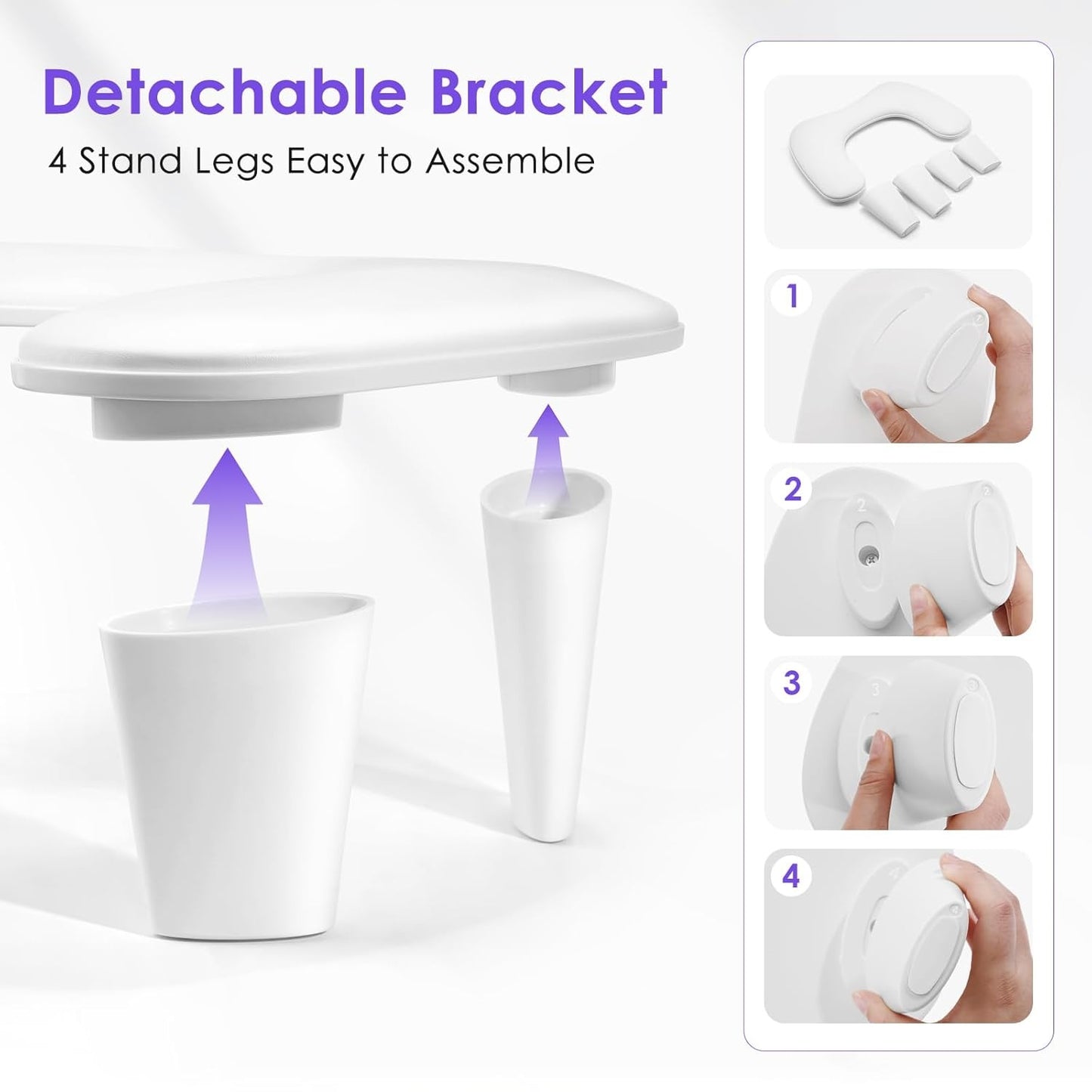 Nail Cushion Heavy U Shape- White Color