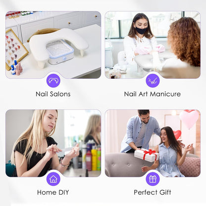 Nail Cushion Heavy U Shape- White Color