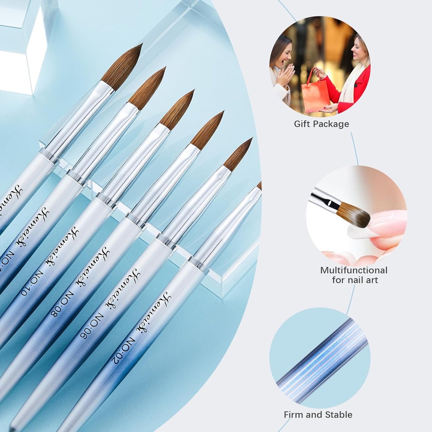 Acrylic Brush Kolinsky Original No 12- 1 Piece