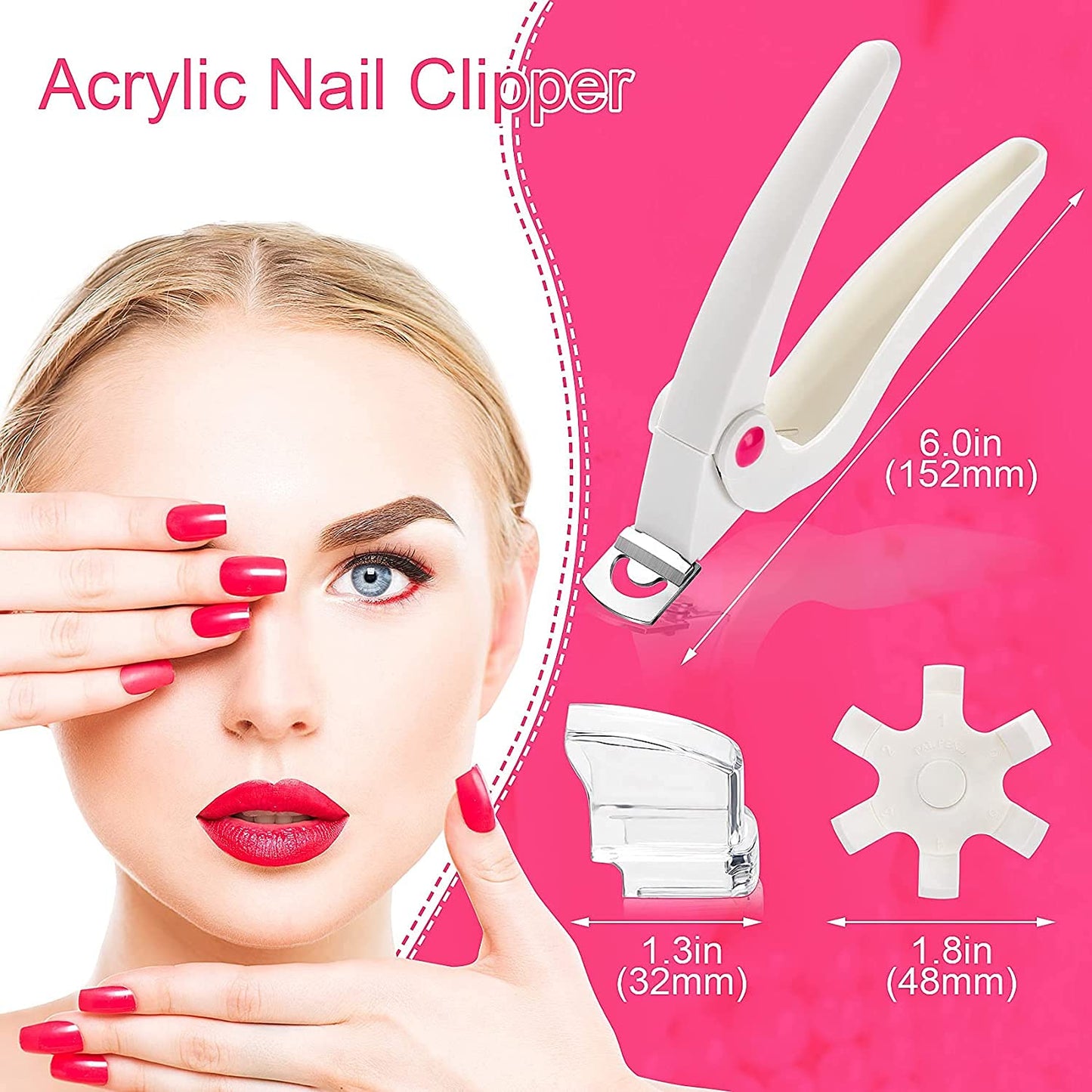 Nail Tip Cutter With Adjustable Size Wheel