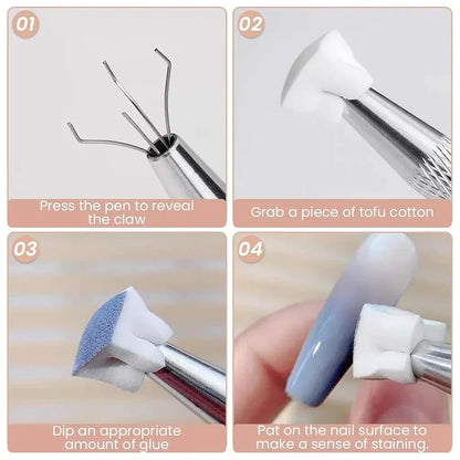 Small Ombre Sponge With Tool - 100 pieces