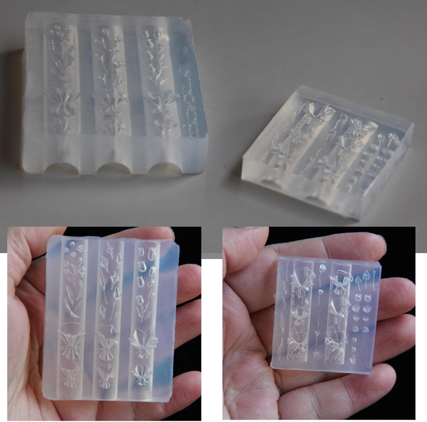 Silicon Mold for Readymade 3D Art - Mix Design, 1 Piece