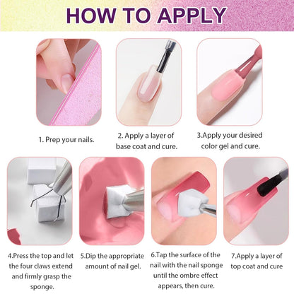 Small Ombre Sponge With Tool - 100 pieces