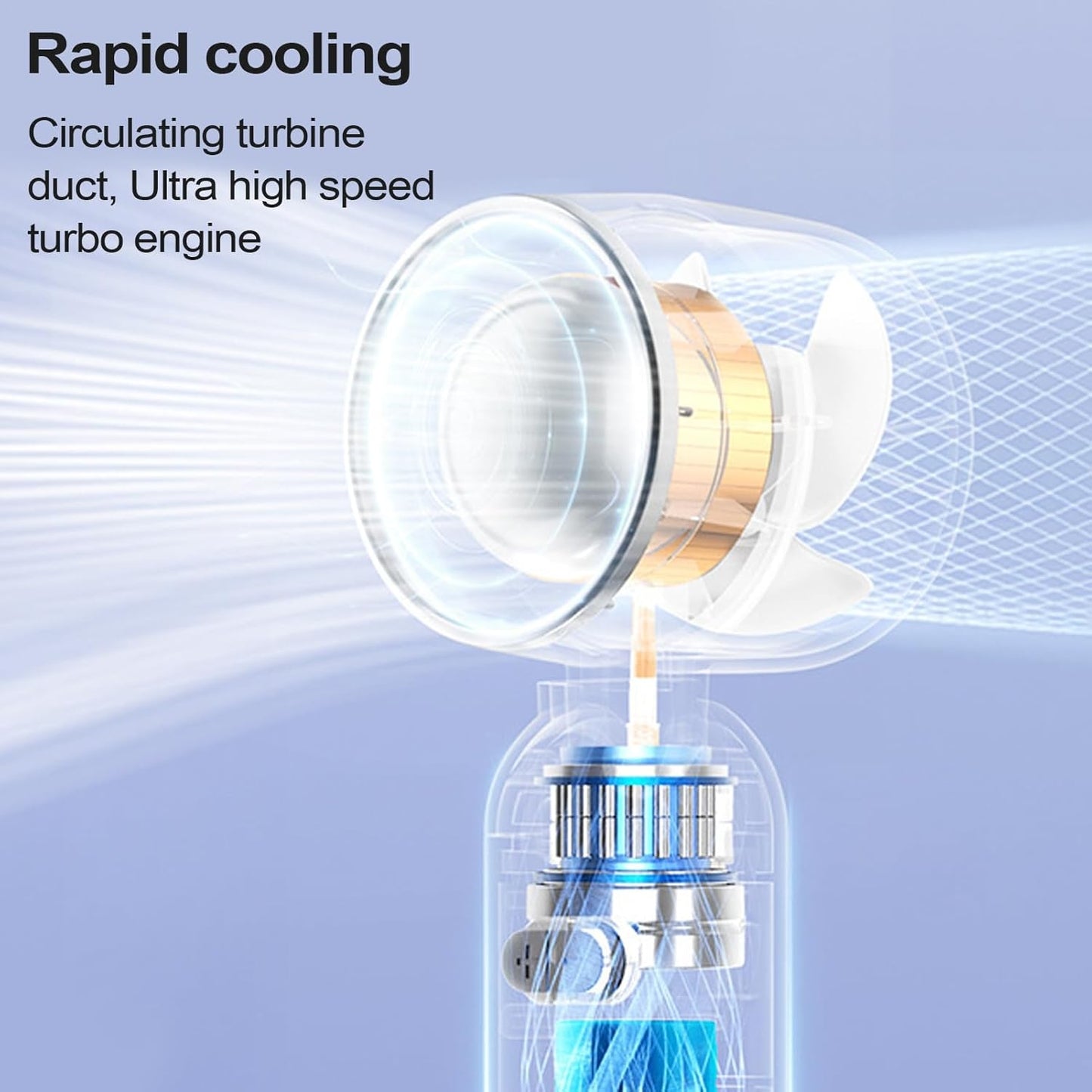 Eyelash Extension Ice Mini Turbo Fan - Assorted Color