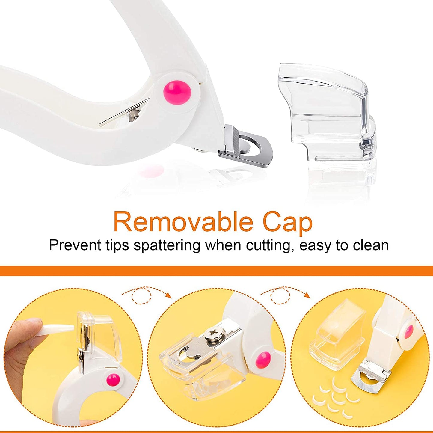 Nail Tip Cutter With Adjustable Size Wheel