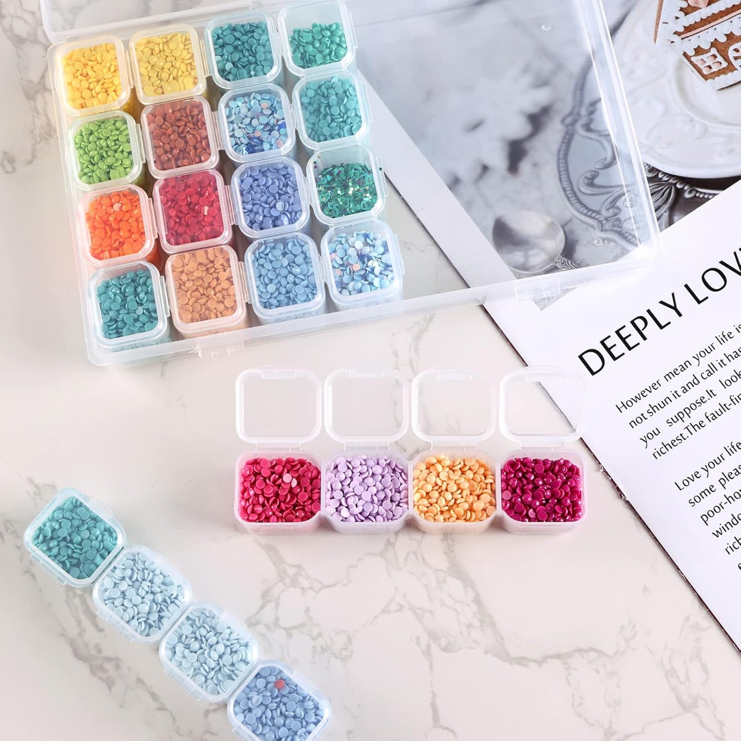 Storage Box 112 Grid - White Color