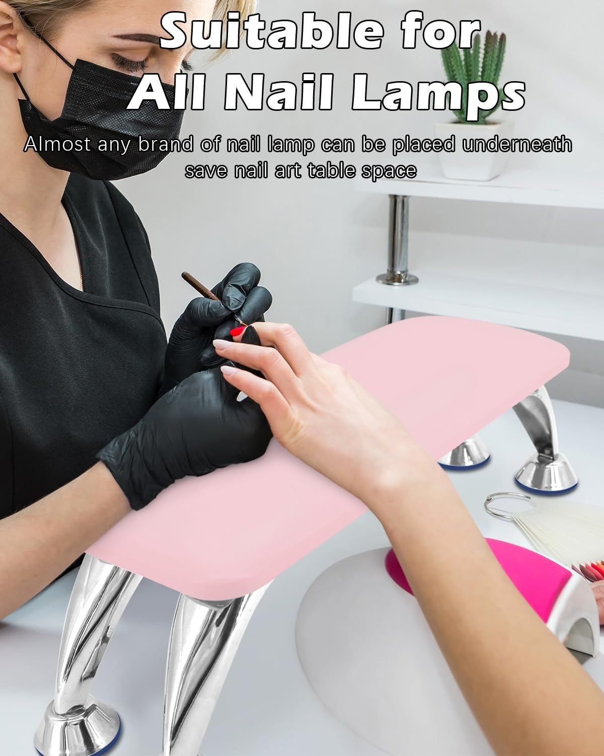 Hand Rest Cushion Leather Heavy- Pink, Black, White, Assorted Color