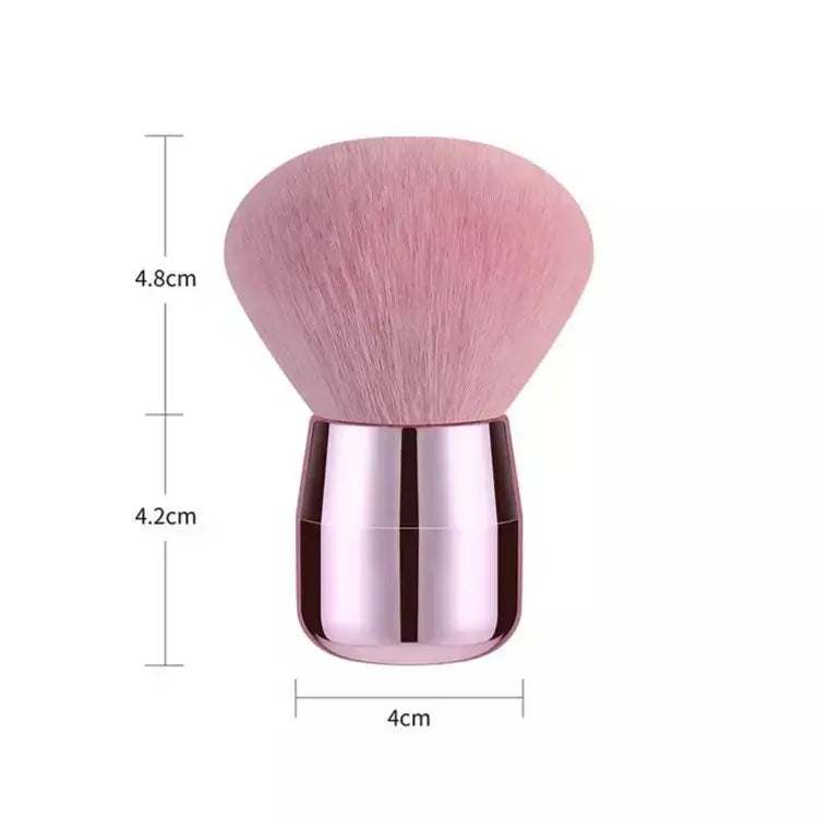 Heavy Soft Bristle Dusting Puffy Brush - Rose Gold