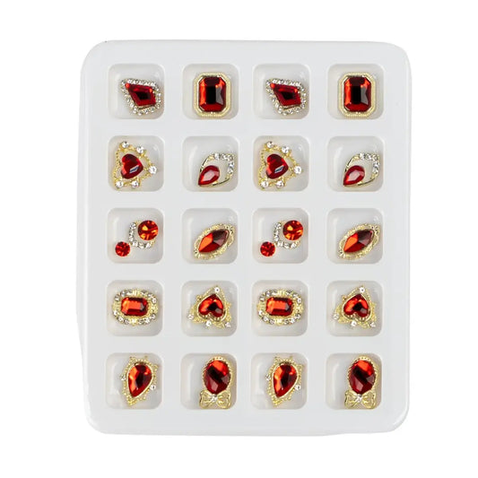 Big Rhinestone Jewel Stone Accessory - 10 pairs