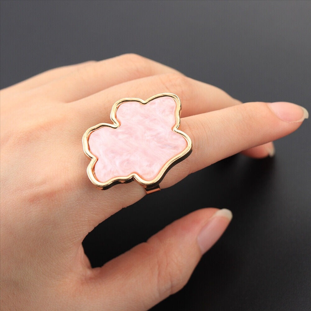 Nail Art Mixing Palette Ring- Assorted Shape & Color