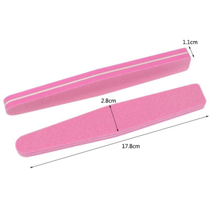 Savni Soft Nail Buffers - 100/180 Grit, Set of 6 (Assorted Shape)