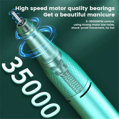 35000 RPM DF-107 Portable Battery Powered Nail Drill Machine