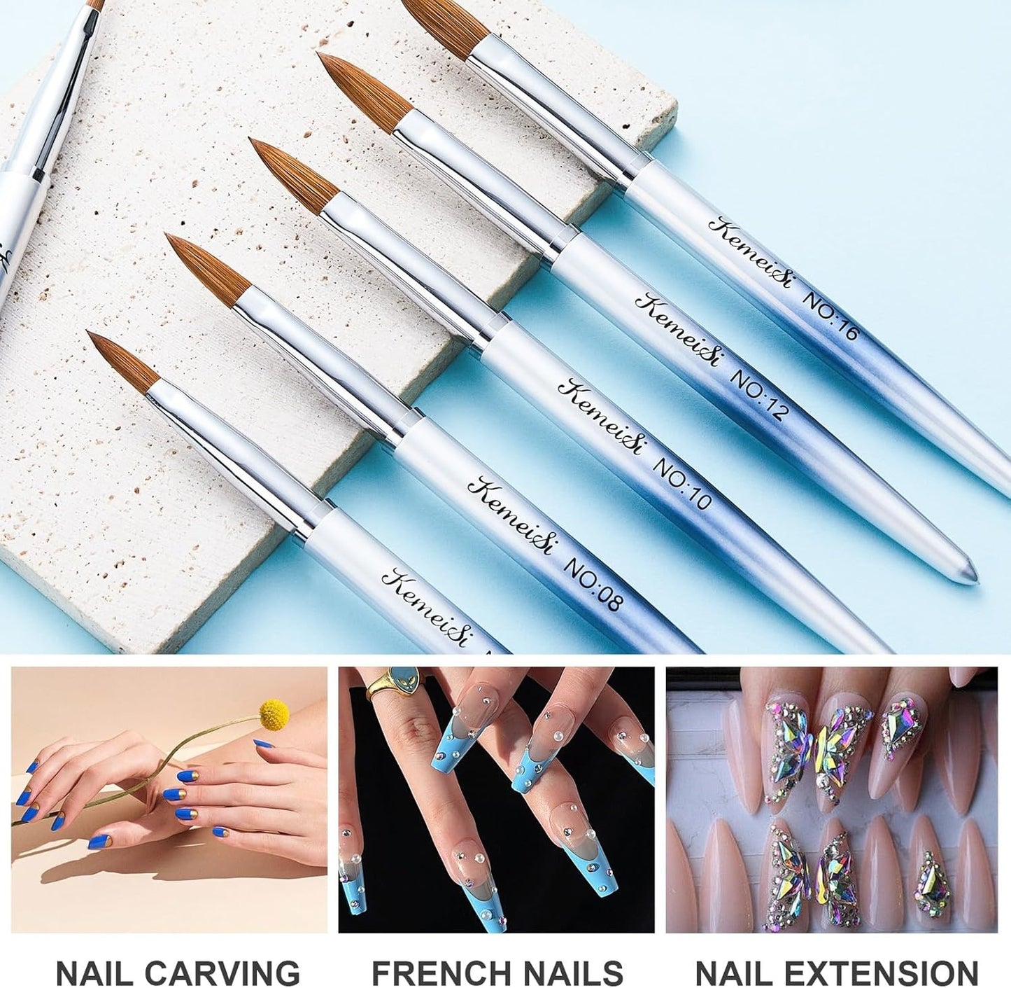 Acrylic Brush Kolinsky Original NO 8 - 1 PIECE