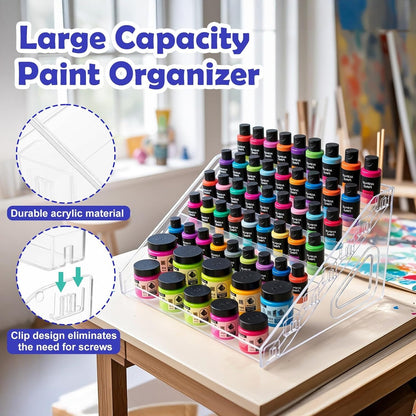 5-Shelf Display Stand for Nail Polish Holding - Holds up to 30 Polishes
