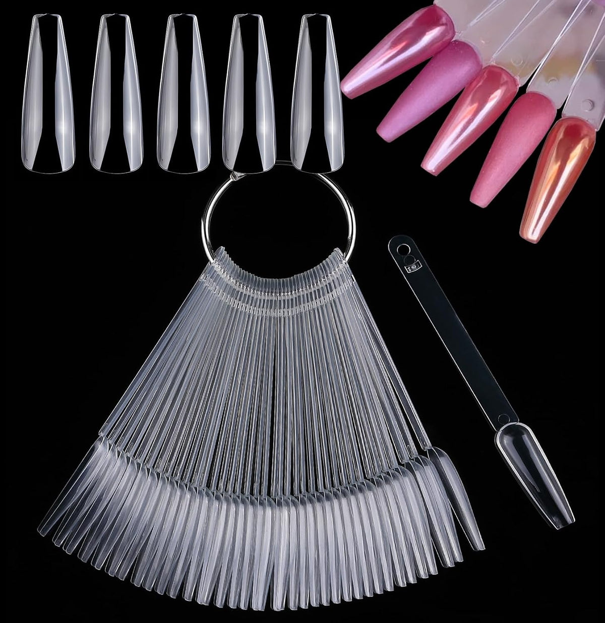 Nail Display Stick Coffin Pack Of-50