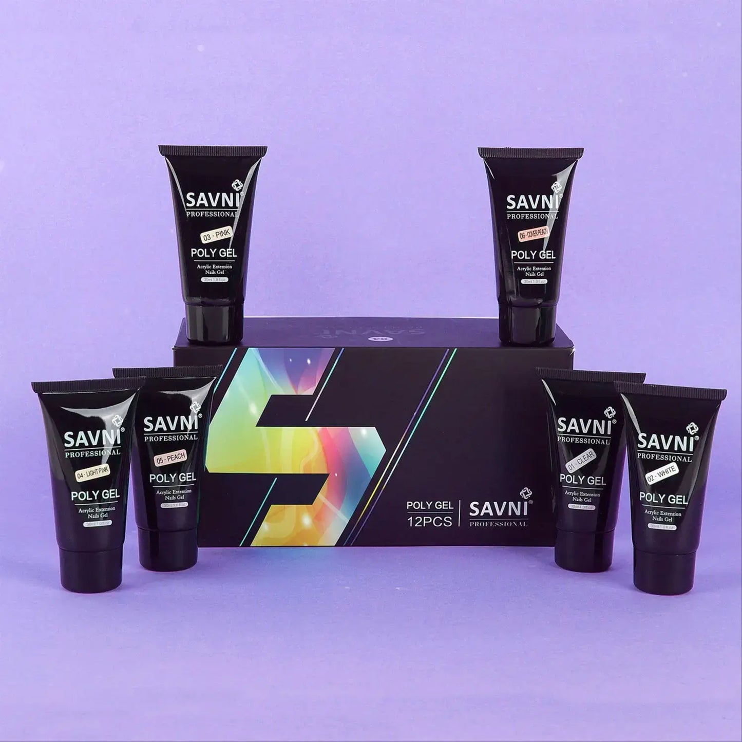 Savni Clear 30ml Polygel Extension Gel