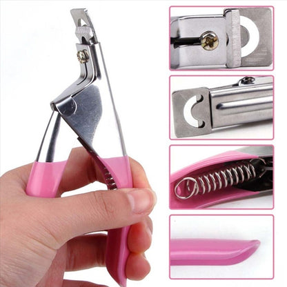 Half Metal Fake Nail Tip Cutter