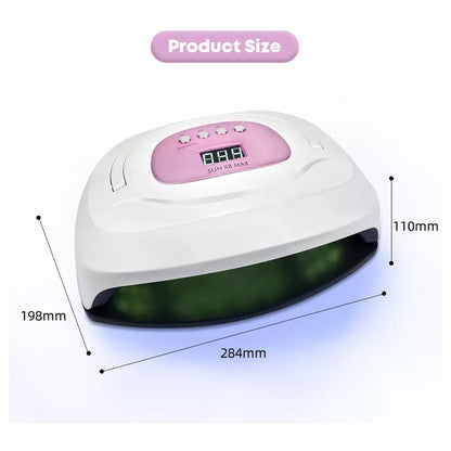 SUN X8 220W UV/LED Lamp Double Handed - Rose Gold/Pink Accent Color