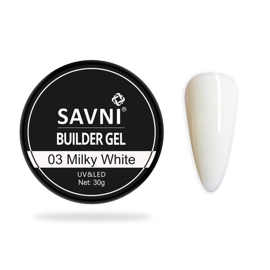 Savni Milky White 30g Builder Gel
