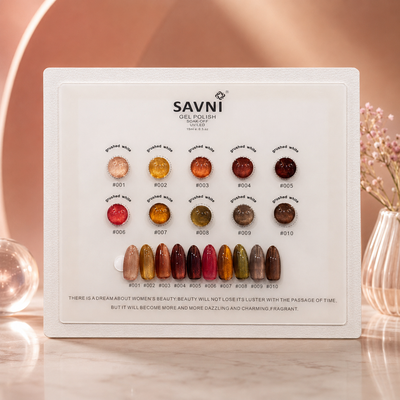 Savni UV Gel Polish Kit Set Of 10 PCS, 15ml Each, Cat Eye, Model-A03